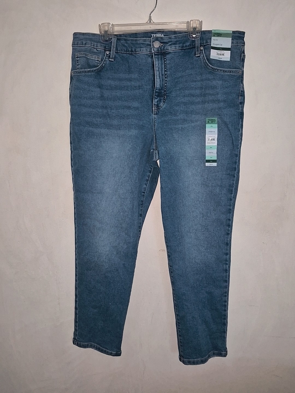 Terra & Sky Light Blue Straight Leg Jeans